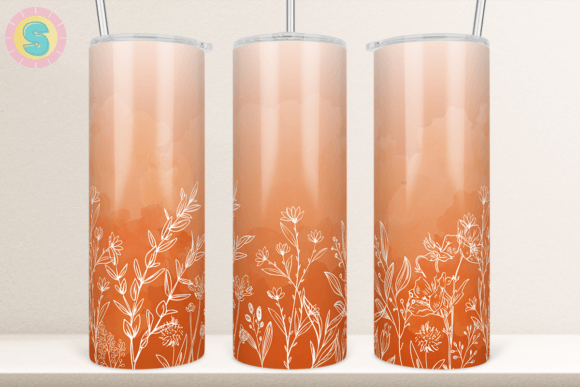 20Oz Floral Tumbler Wrap Sublimation: Graphics for Crafts