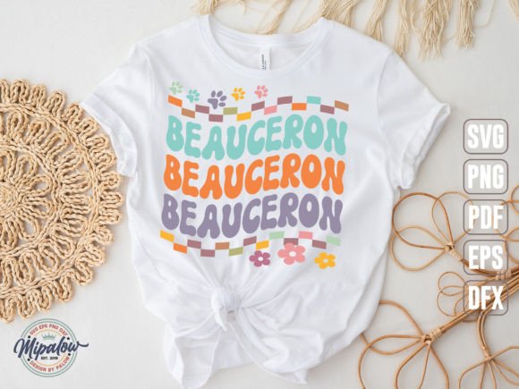 Beauceron SVG: Groovy Wavy Retro Graphics for Crafts