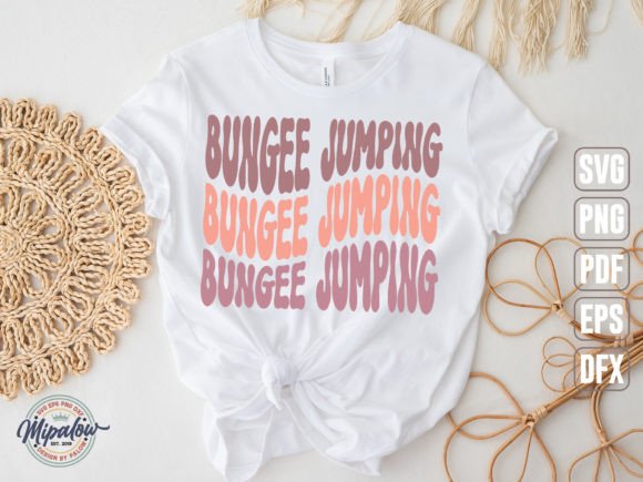 Bungee Jumping SVG: Wavy Text Graphics for Crafts & Content