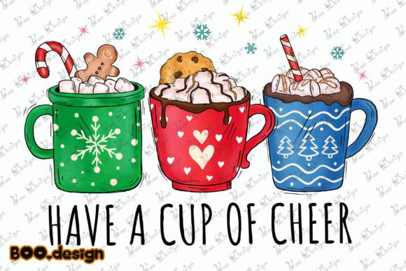Christmas Have a Cup of Cheer Graphics