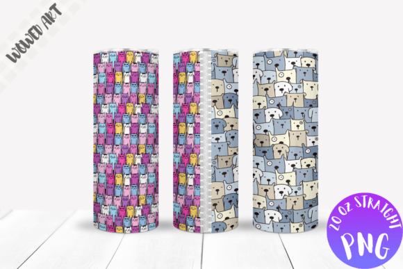 Cute Zip Dogs Tumbler Wrap: Graphics for Crafts