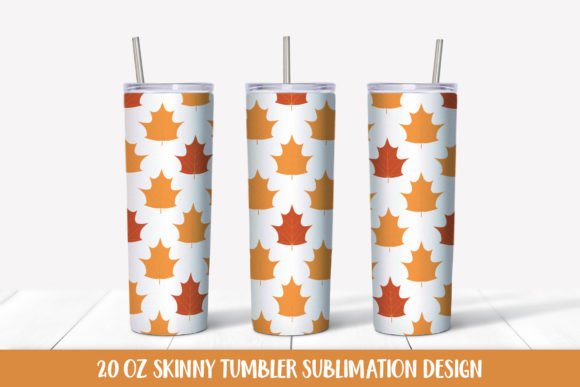 Fall Tumbler Wrap Sublimation Graphics & Illustrations