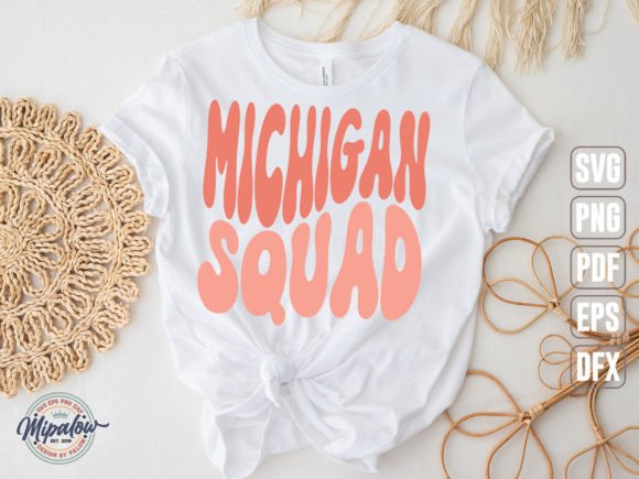 Michigan Squad State Vintage Svg Graphics & Crafts