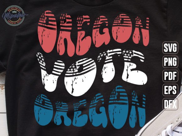 Oregon Vote State Vintage SVG