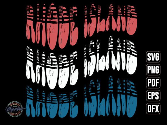 Rhode Island State Vintage SVG Graphics for Crafts