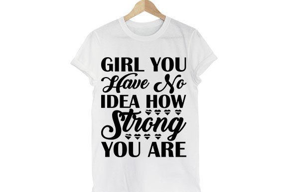 Strong Woman SVG Design: Graphics for T-Shirt Designs