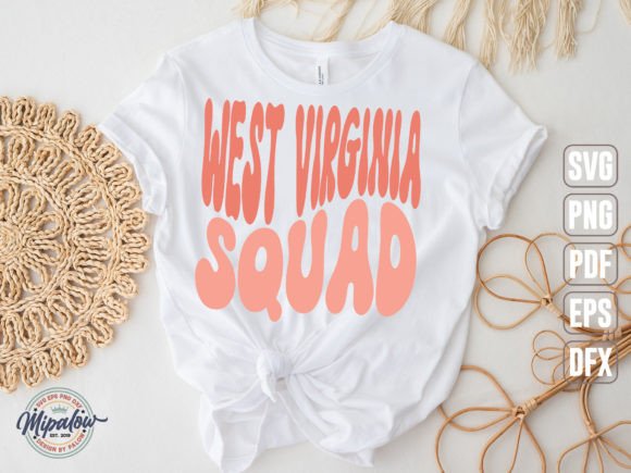 West Virginia Squad State Vintage SVG Graphics